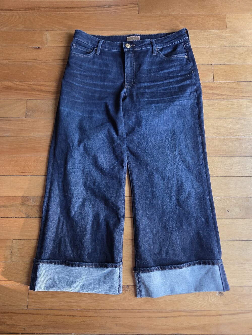 Kut from the Kloth Meg Dark Blue Denim Jeans Size 14